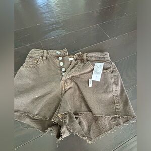 Pac Sun brand new with tags -cute brown jean shorts. Size 23